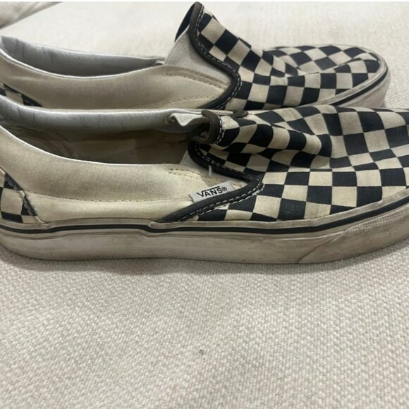 Vans Checkered Slip Ons Size 7.5 Womens - Picture 3 of 3